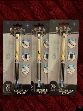 Harry Potter Black and Gold Stylus & Ballpoint Pen - Official Branding (3)